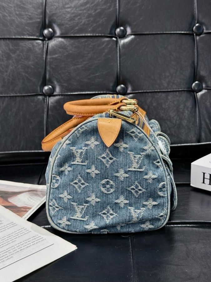 Louis Vuitton 路易威登 丹寧speedy 30 有鎖-4