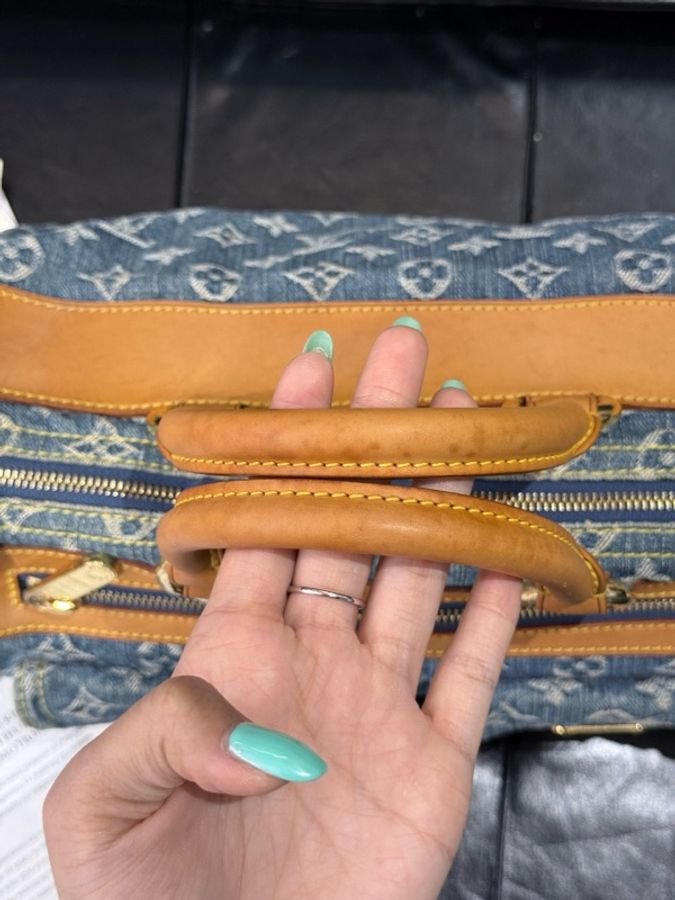 Louis Vuitton 路易威登 丹寧speedy 30 有鎖-6