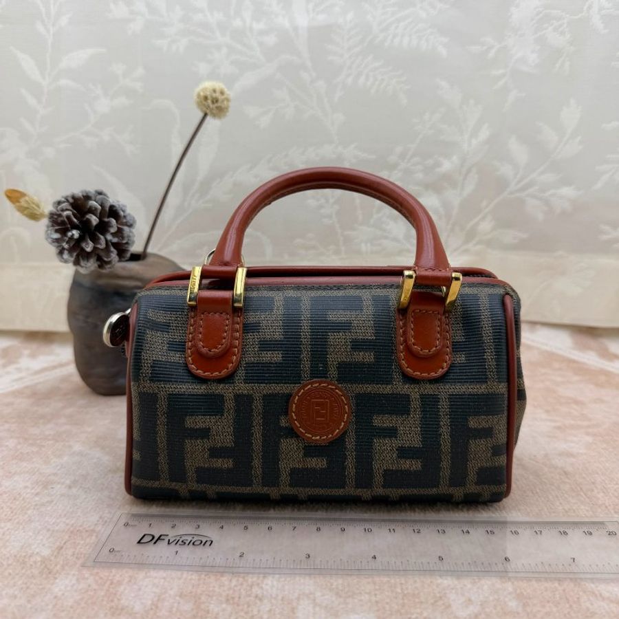 FENDI Mini Boston 迷你老花波士頓手提包-6