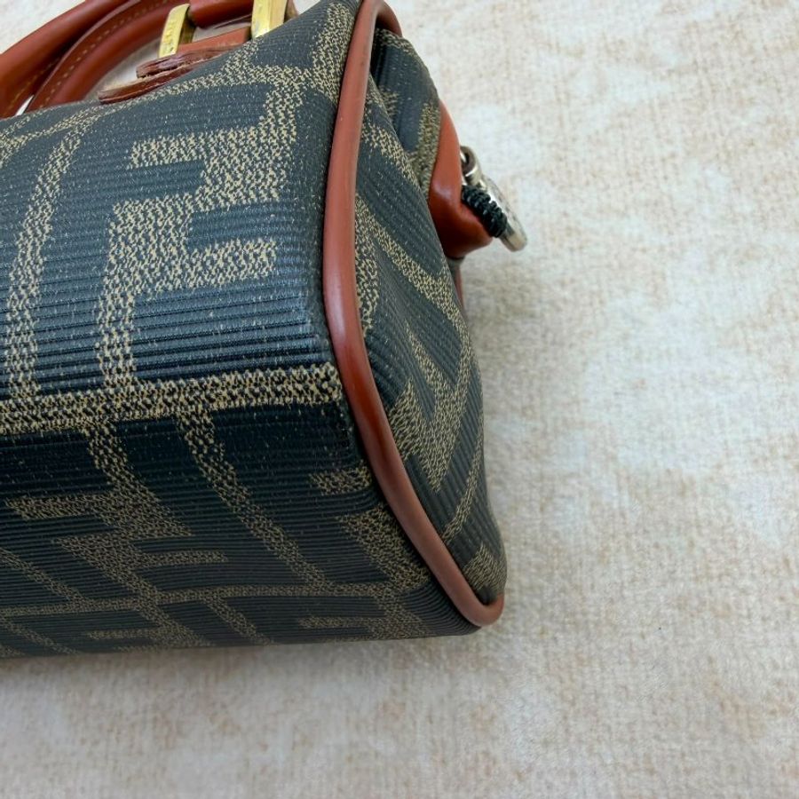 FENDI Mini Boston 迷你老花波士頓手提包-9
