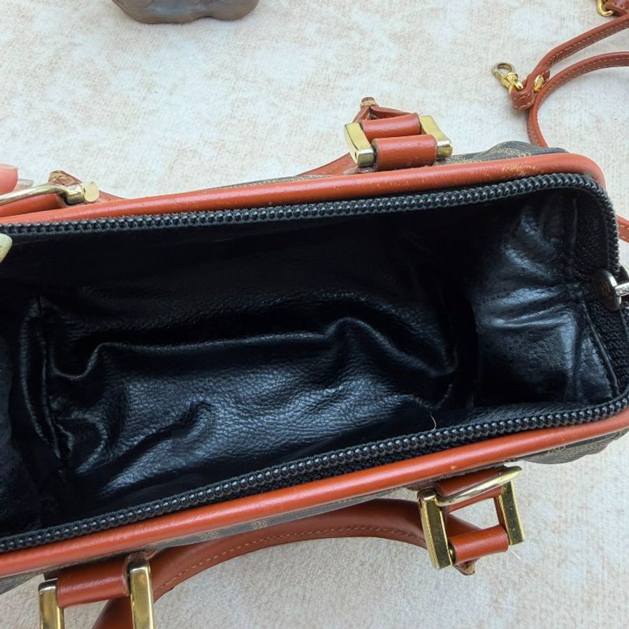 FENDI Mini Boston 迷你老花波士頓手提包-10