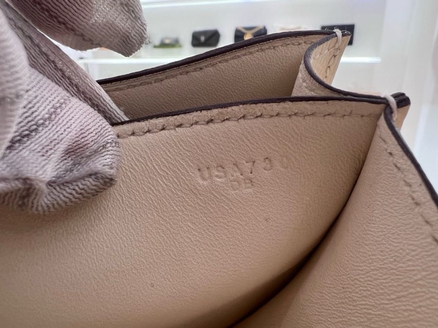 HERMES愛馬仕 Constance 康康19金扣 Epsom牛皮 u刻 單肩斜挎-14