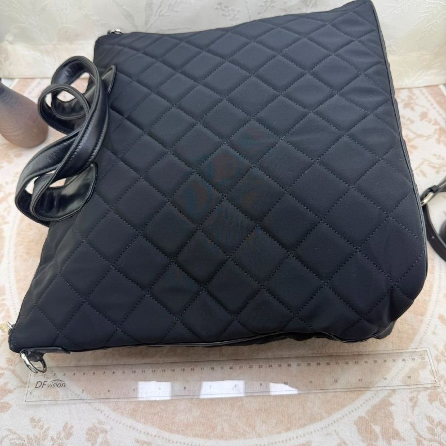 Prada 菱格尼龍托特包-7