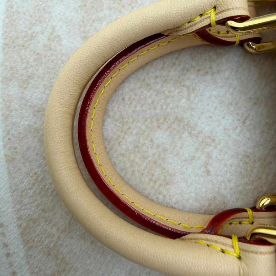 Louis Vuitton Mini Speedy 白三彩迷你枕頭包-5