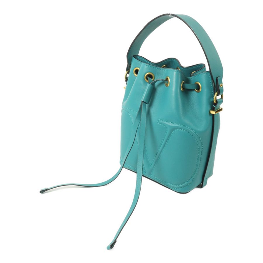 Valentino 牛皮皮革Garavani VLogo Walk Bucket Bag手挽肩背兩用袋-2