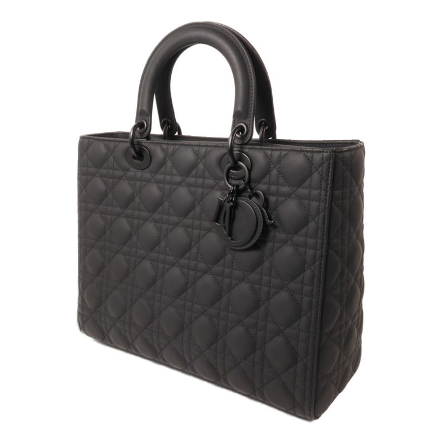 Dior 牛皮皮革Lady Dior Large手挽肩背兩用袋-2