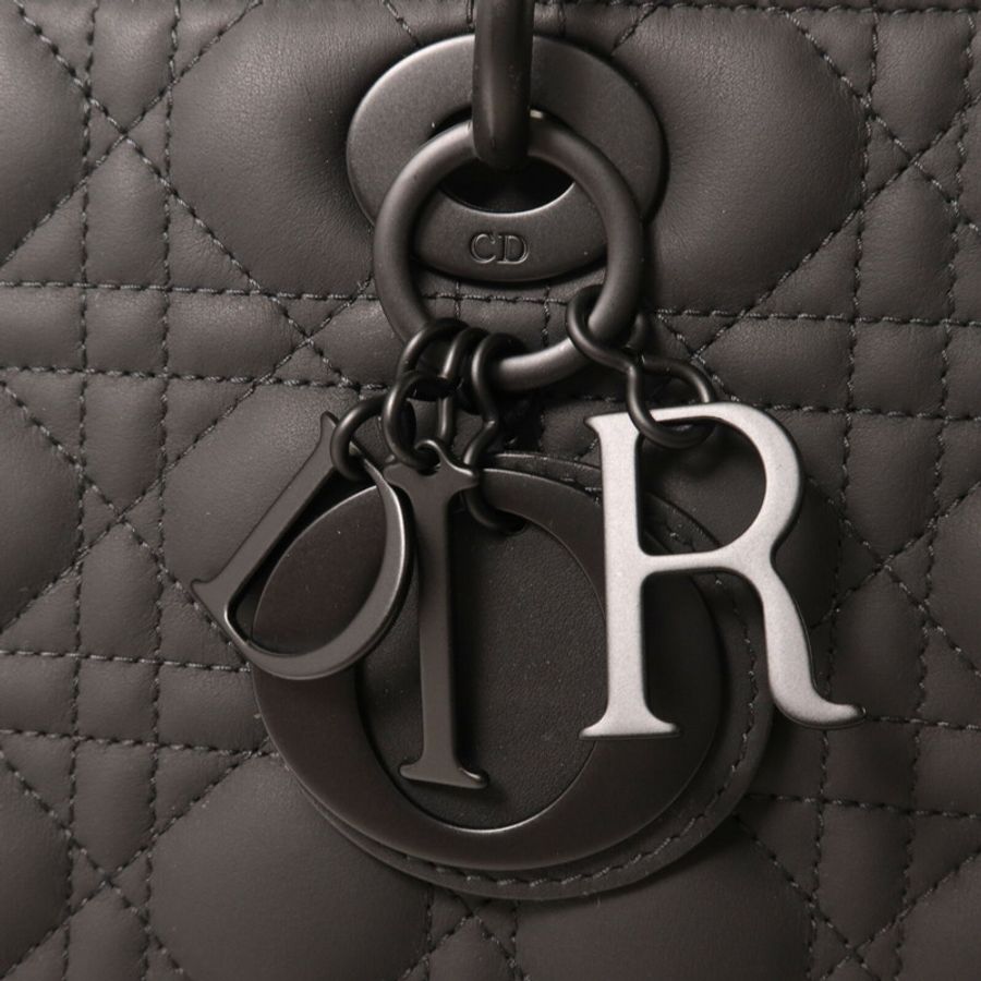Dior 牛皮皮革Lady Dior Large手挽肩背兩用袋-9