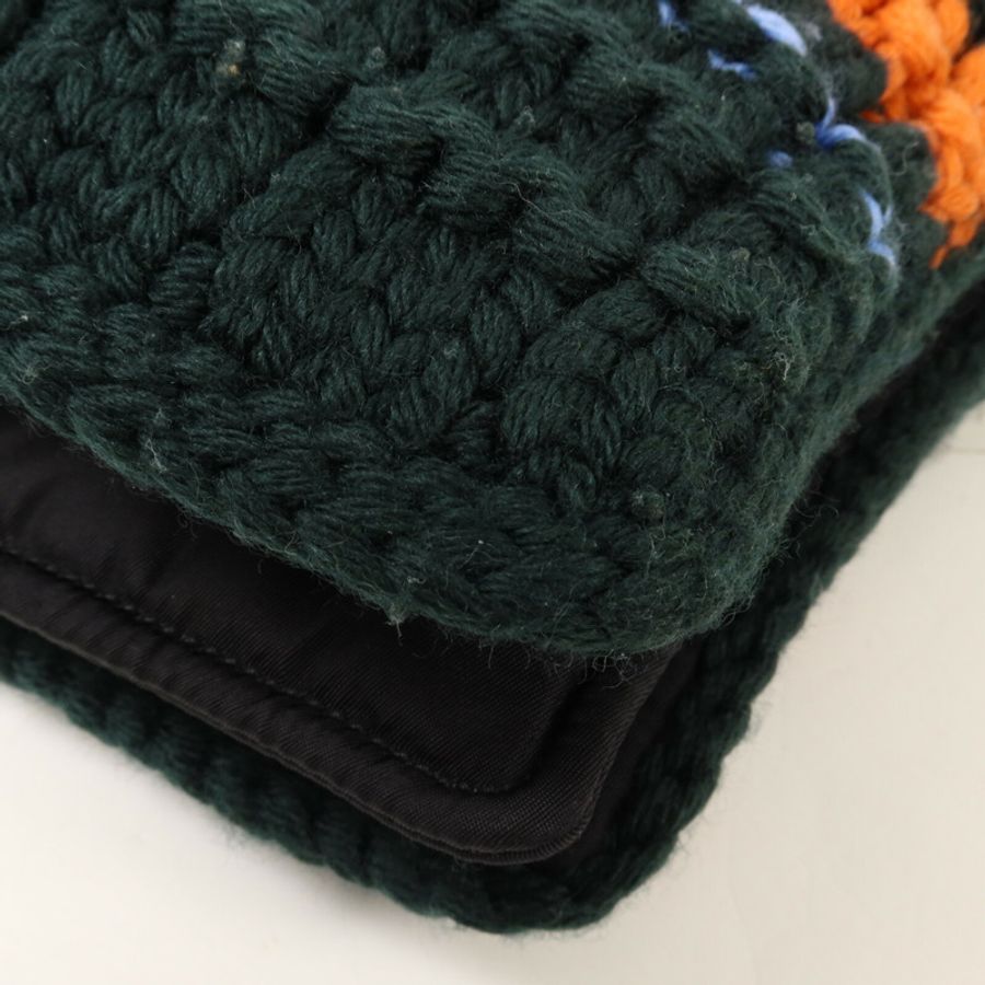 PRADA 羊毛/尼龍Shoulder Bag鏈帶肩背袋-14