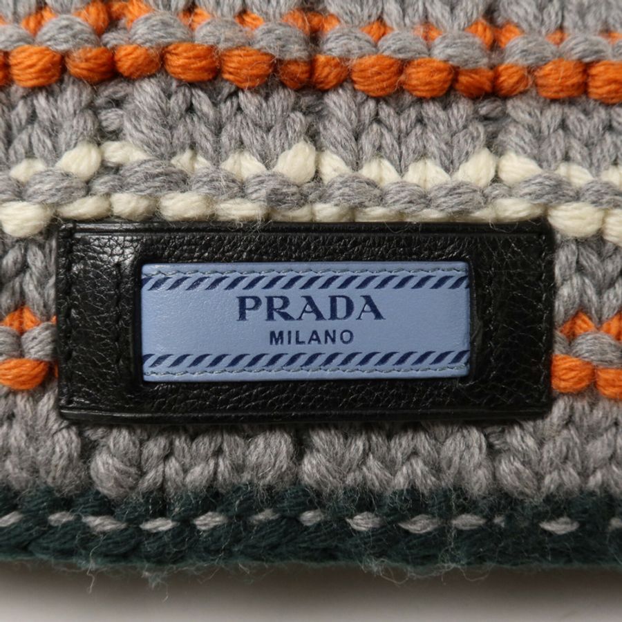 PRADA 羊毛/尼龍Shoulder Bag鏈帶肩背袋-15
