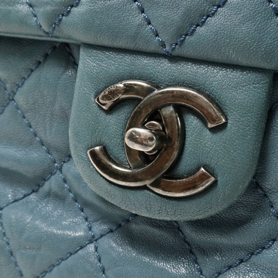 CHANEL 牛皮皮革Shoulder Bag鏈帶肩背袋-10