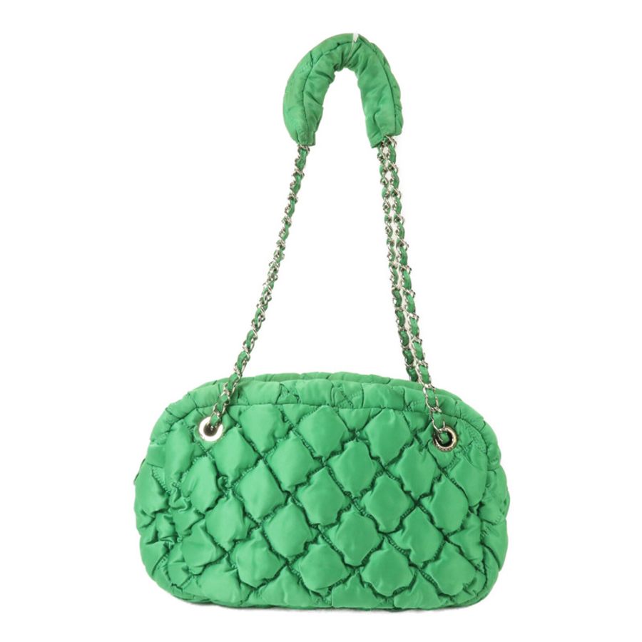 CHANEL 尼龍Bubble Bag鏈帶手挽袋-1