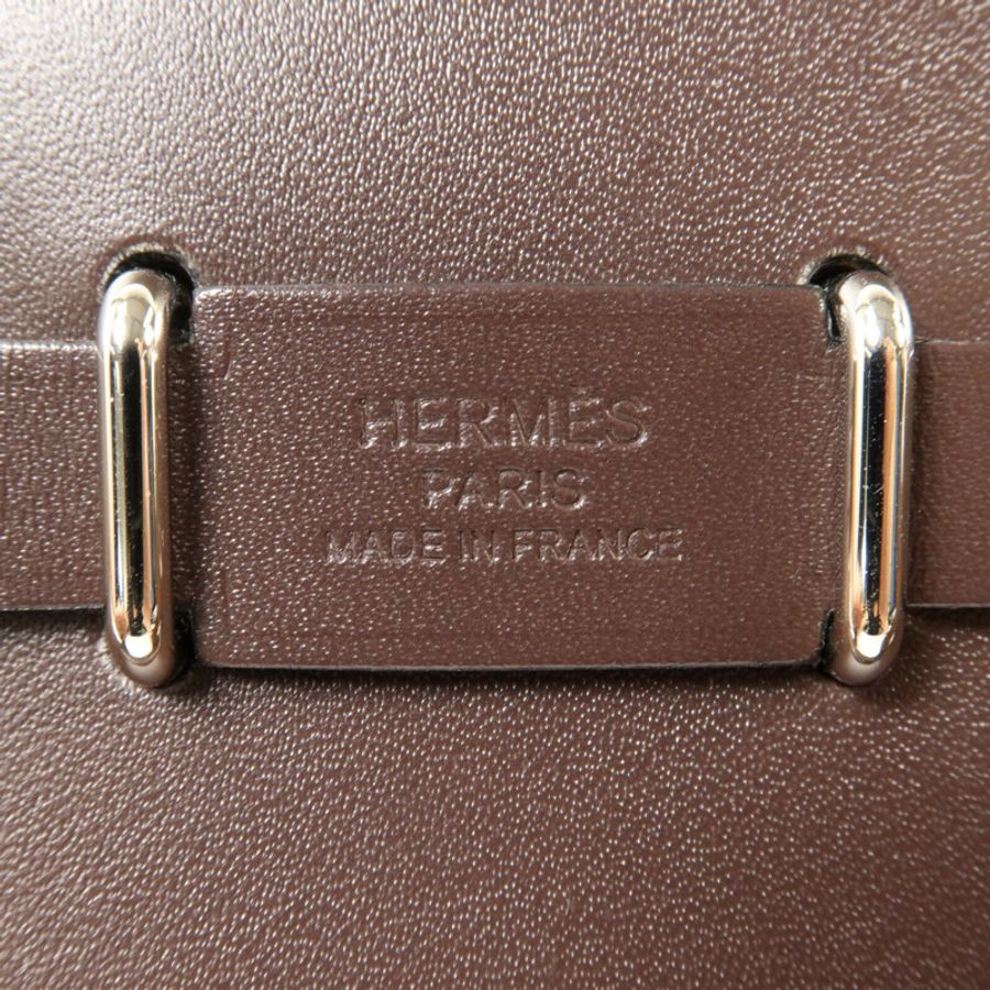 HERMES 帆布Mini Herbag肩背袋Ebene-5