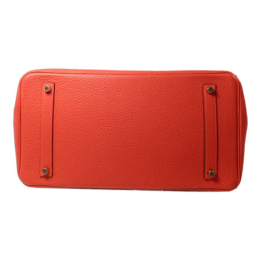 HERMES Togo皮革Birkin 35手挽袋Rouge Pivoine-3