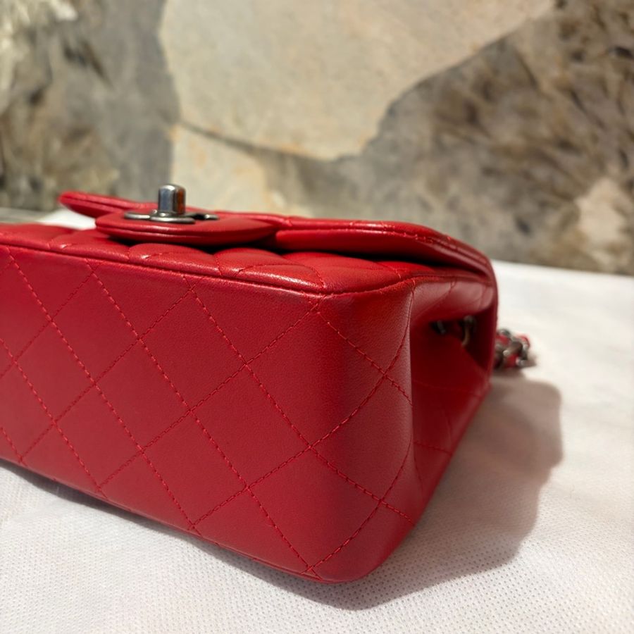 Chanel 紅銀COCO方胖-5