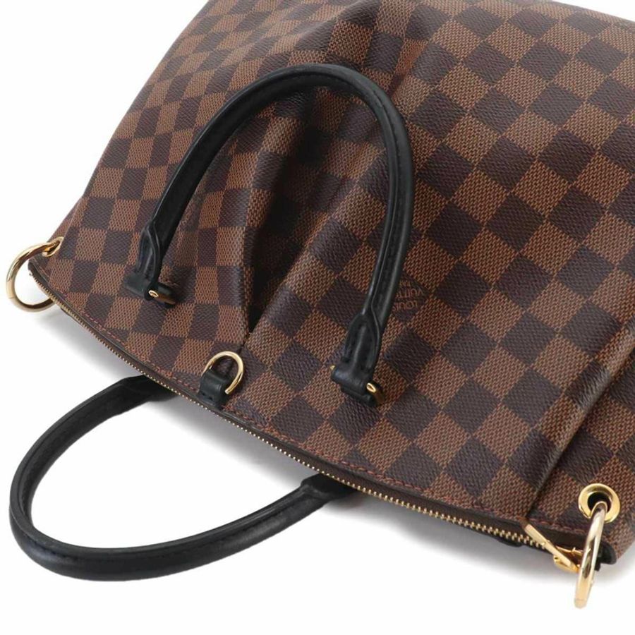 路易威登 Odeon MM Damier 兩用手提單肩包 Ebene 黑色 N45283 RFID 金色五金-8