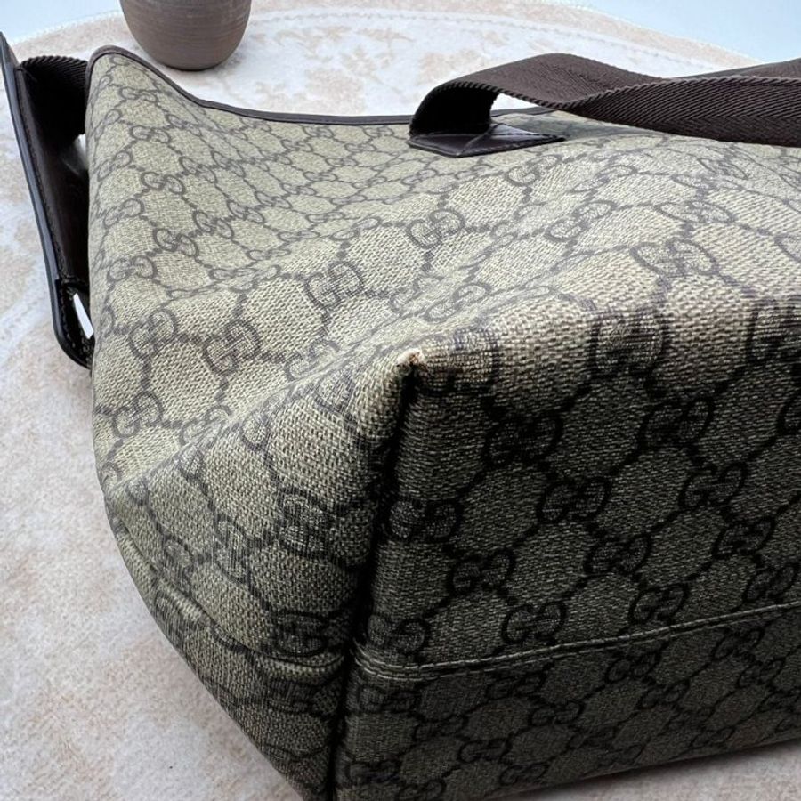 Gucci 經典雙 G 老花托特包-10