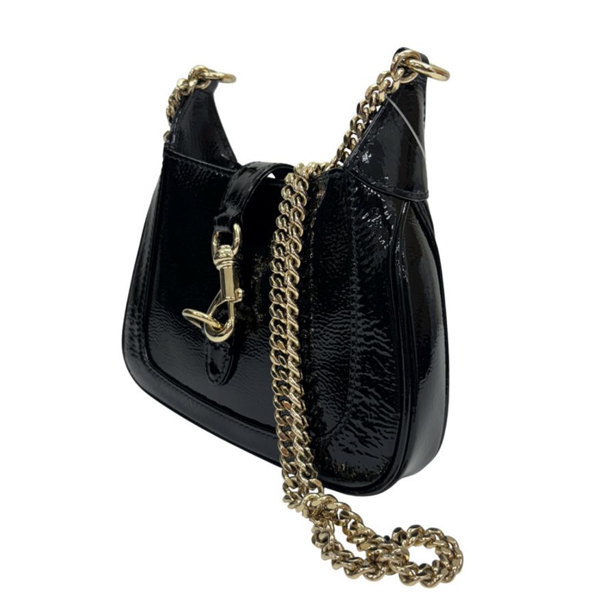 黑色 牛皮 Jackie Notte Mini 肩背包【GUCCI 古馳】 782889-1