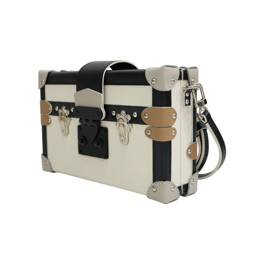 黑/白色 牛皮 PETITE MALLE 肩背包 M53786【LOUIS VUITTON LV 路易威登】 M53786-2