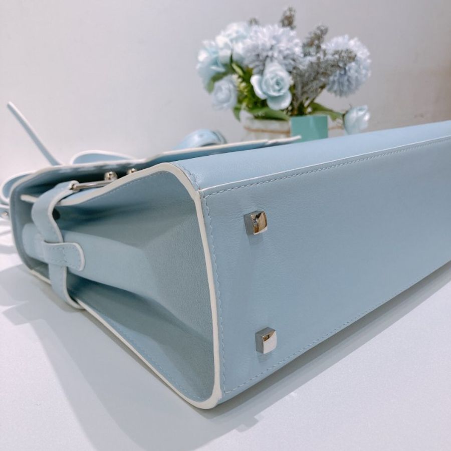 TW4921 Delvaux 德尔沃中號兩胖包包 Tempete MM Handbag Baby Blue-26