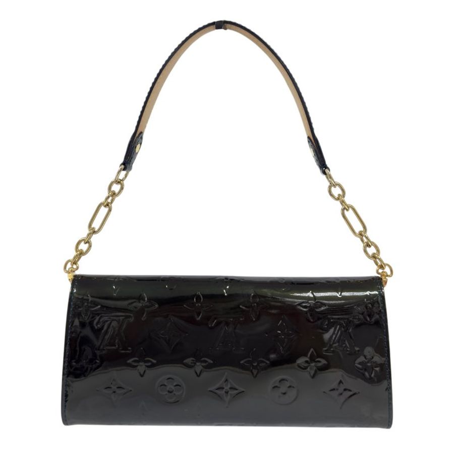 LOUIS VUITTON *自加鏈>原裝短鏈 + 無品牌鏈帶* Sunset Boulevard 漆皮 肩背包-8
