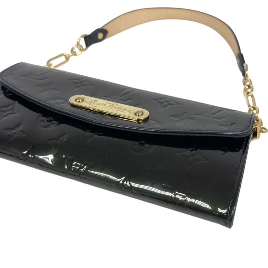 LOUIS VUITTON *自加鏈>原裝短鏈 + 無品牌鏈帶* Sunset Boulevard 漆皮 肩背包-12