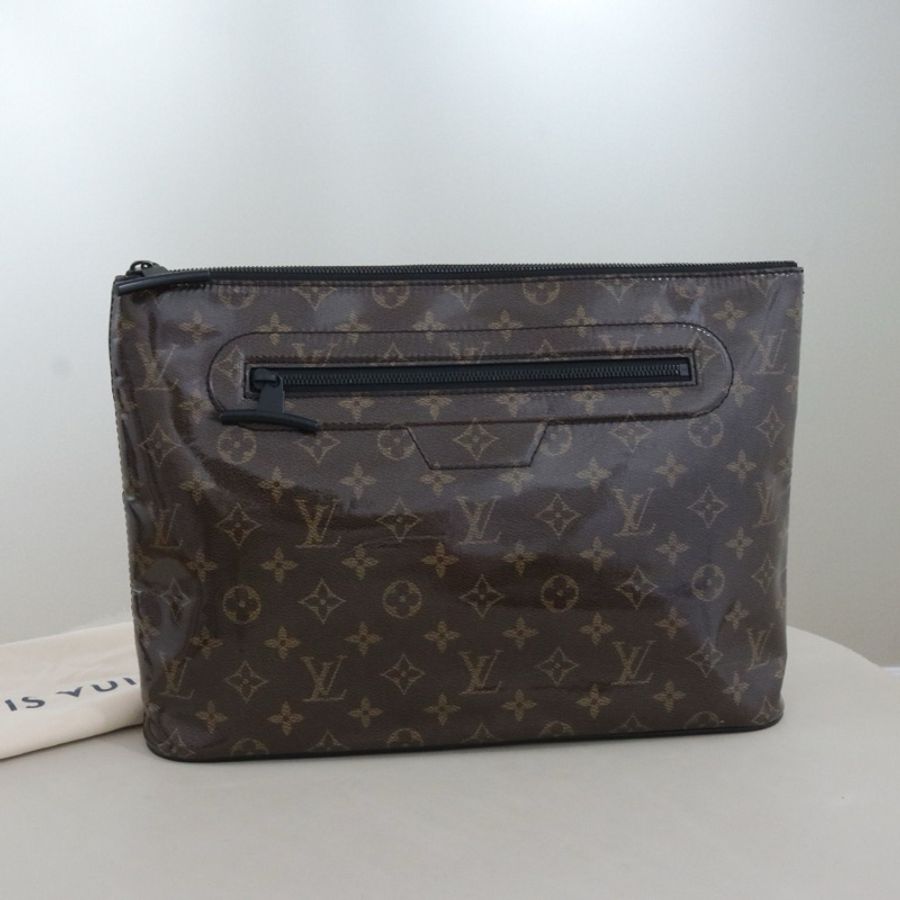 Louis Vuitton 路易威登 pvc 果凍手拿包 尺寸36*25*6,配件防塵袋-0