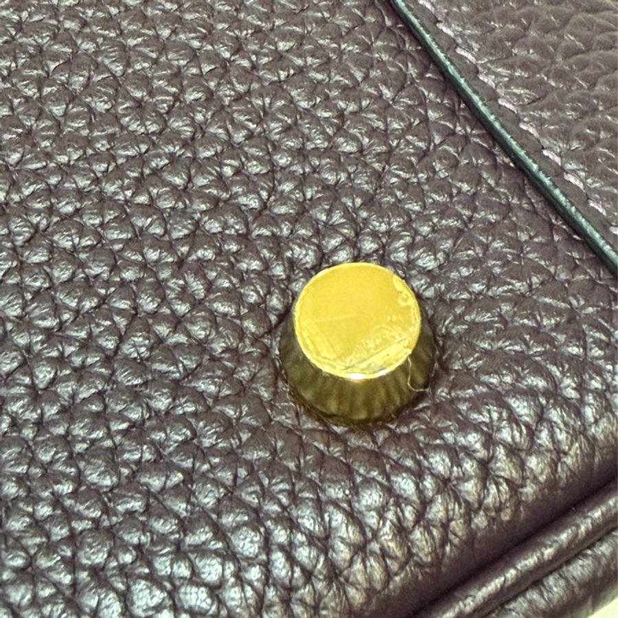 HERMES LINDY 26❗️超美葡萄紫 金釦 肩背包 手提包 LINDY 26-16
