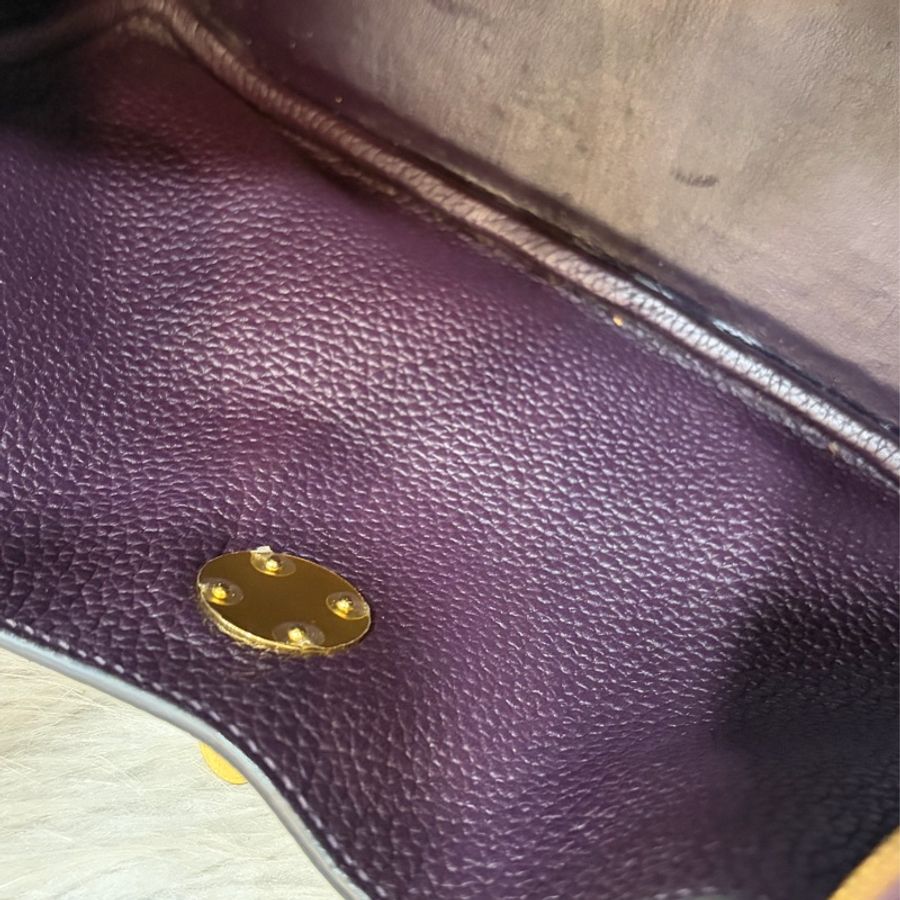 HERMES LINDY 26❗️超美葡萄紫 金釦 肩背包 手提包 LINDY 26-60