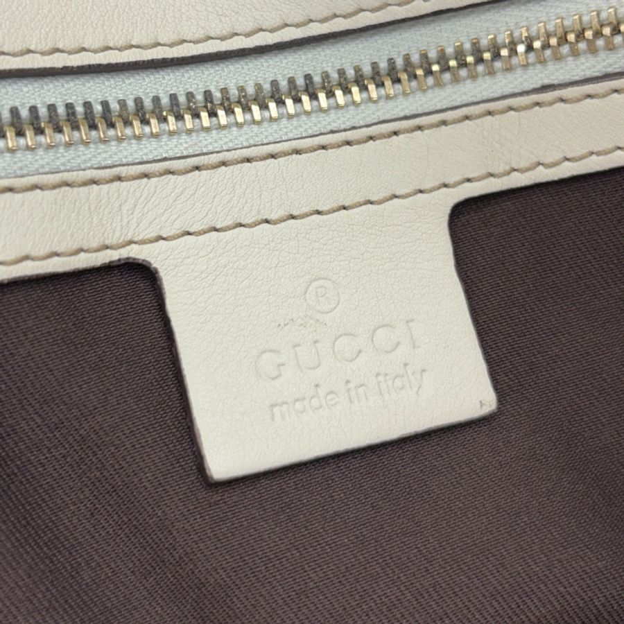 白色 牛皮 Peggy Braided 肩背包【GUCCI 古馳】 170206-6