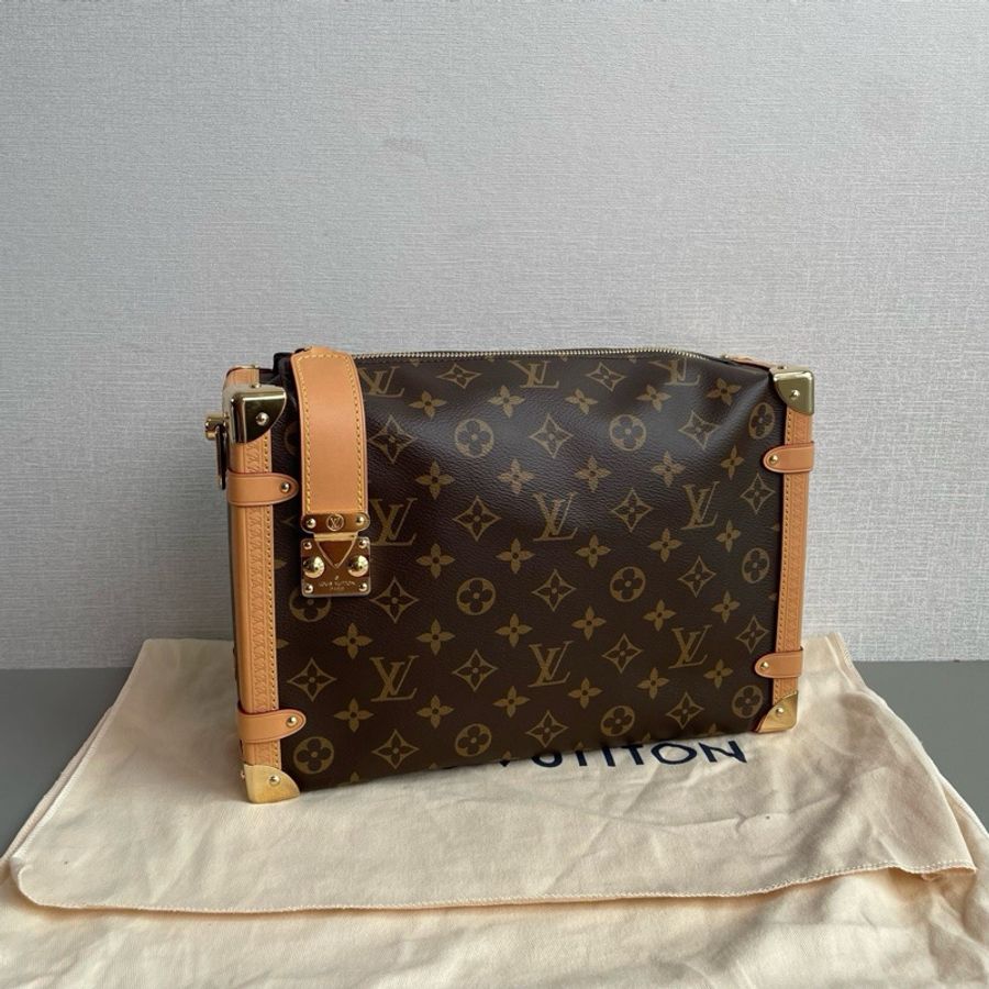 👜LV路易威登|side trunk谷愛凌盒子包|大號|芯片款99新-2
