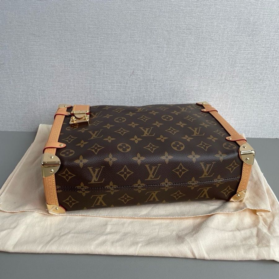 👜LV路易威登|side trunk谷愛凌盒子包|大號|芯片款99新-5
