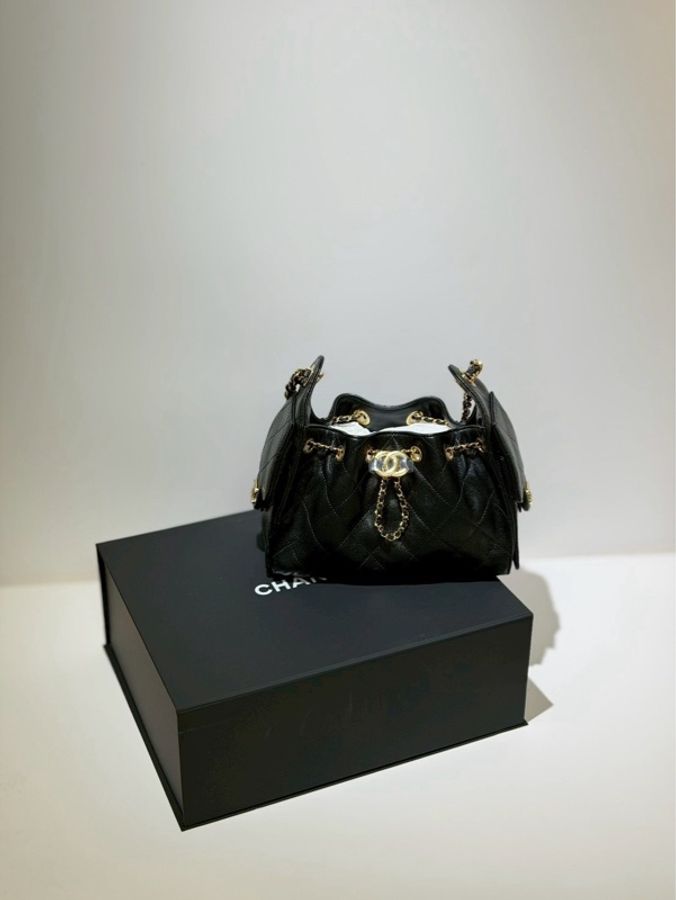 CHANEL|25bag mini 黑金-0