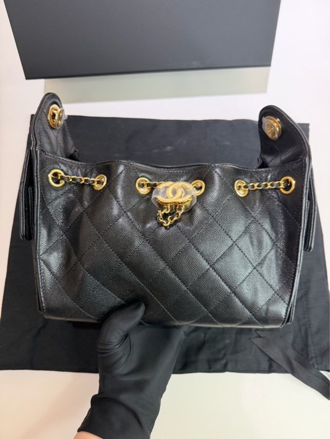 CHANEL|25bag mini 黑金-1