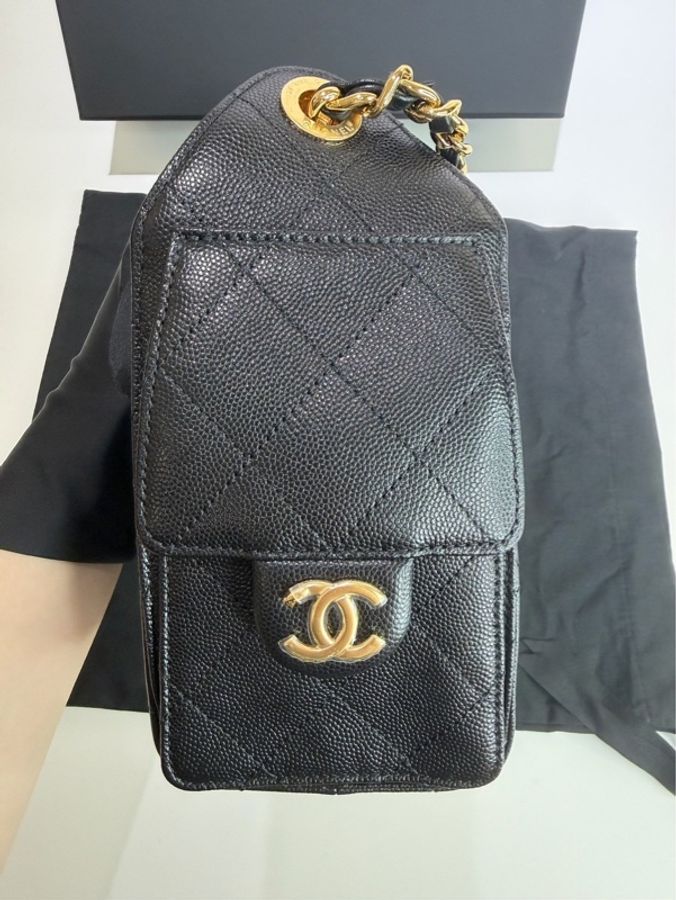 CHANEL|25bag mini 黑金-2