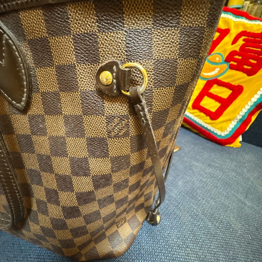 LV Neverfull MM 棋盤格中號托特包（附子包、購證）-5