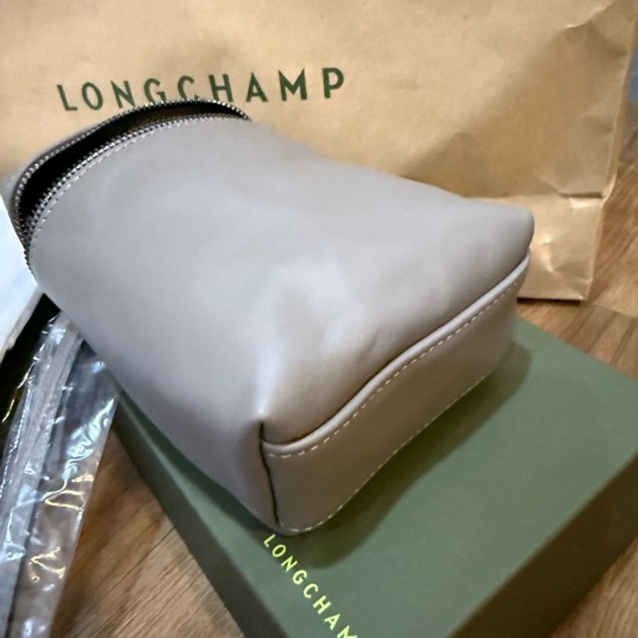LONGCHAMP LE PLIAGE XTRA系列牛皮直式斜背包 斑鳩灰-13