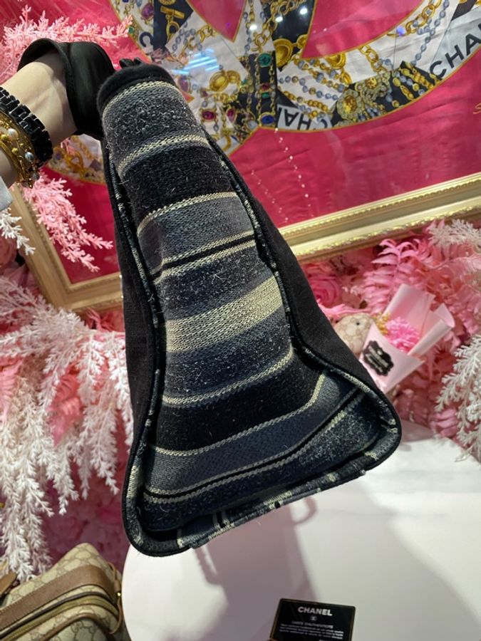 Chanel 黑大款沙灘包-4