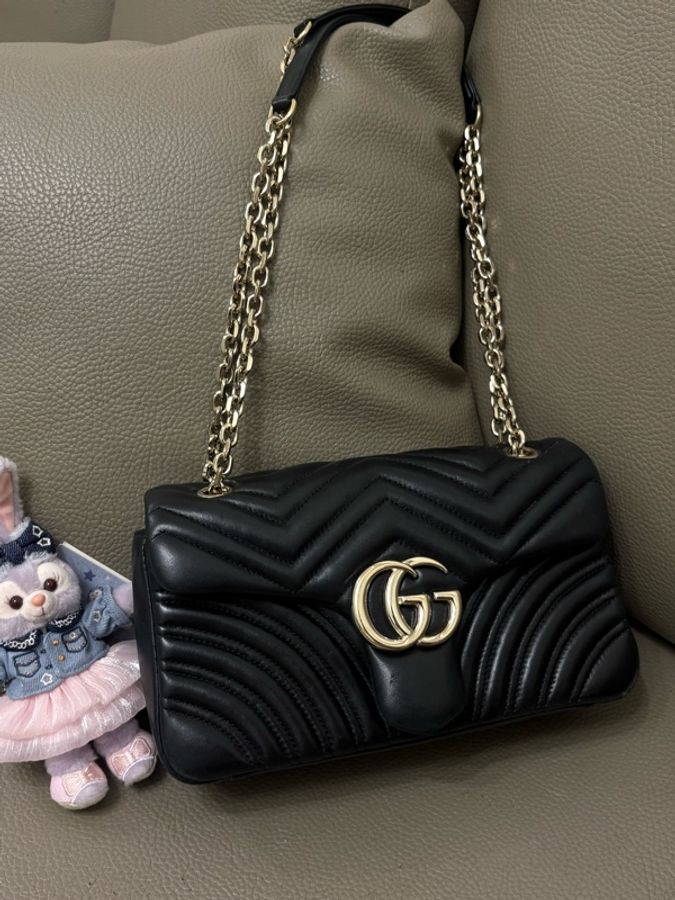 GUCCI marmont 26 新款 黑色 小羊皮 25年新款-0