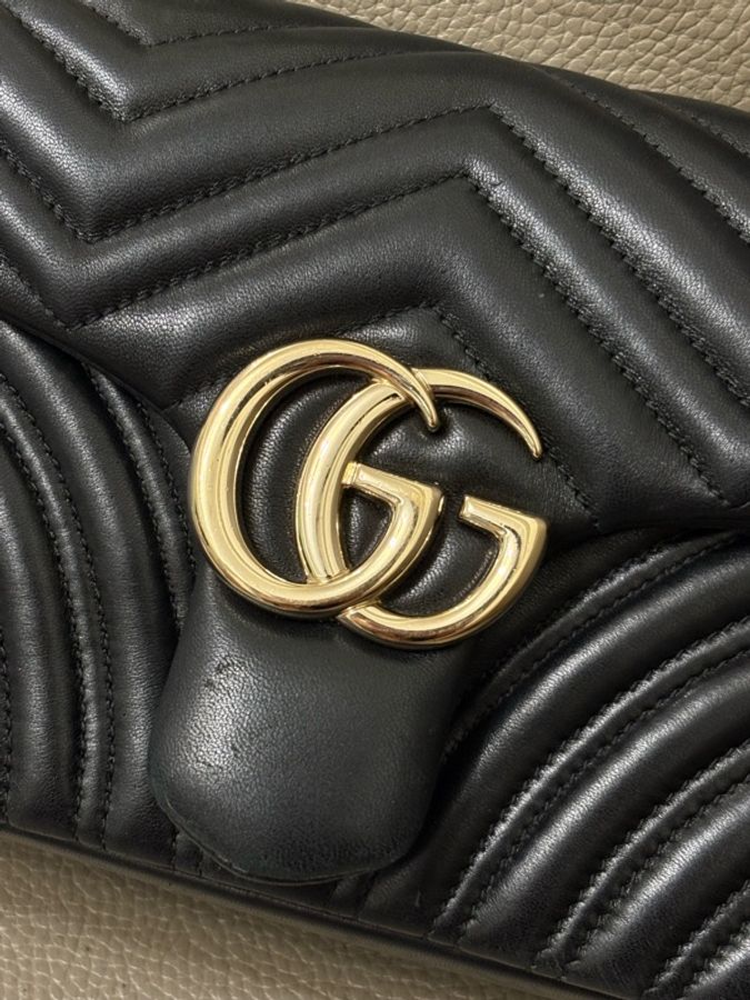 GUCCI marmont 26 新款 黑色 小羊皮 25年新款-2