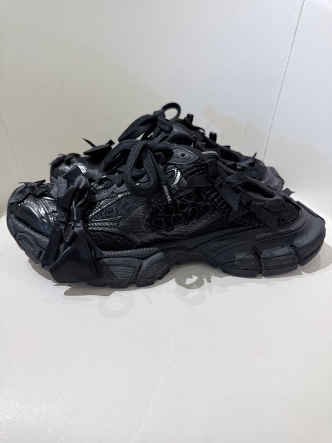 Balenciaga✨蕾絲蝴蝶結Y2K厚底鞋半拖鞋 #39-2