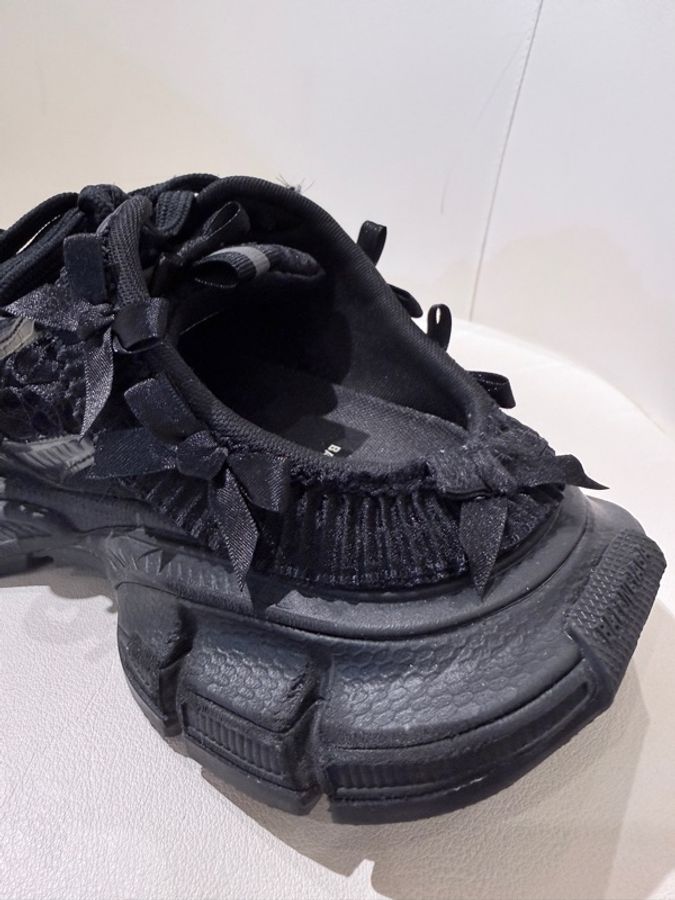 Balenciaga✨蕾絲蝴蝶結Y2K厚底鞋半拖鞋 #39-10
