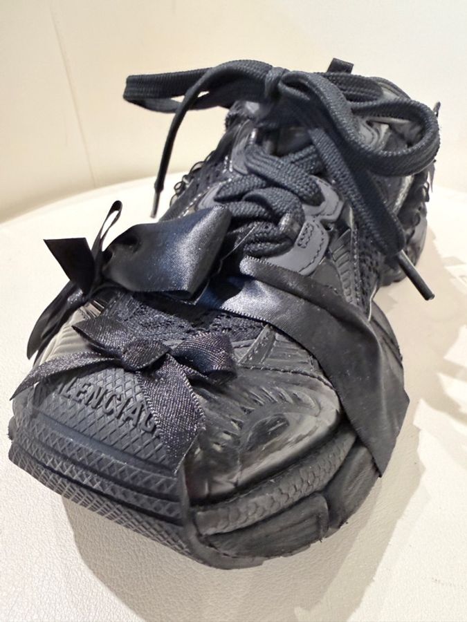 Balenciaga✨蕾絲蝴蝶結Y2K厚底鞋半拖鞋 #39-14