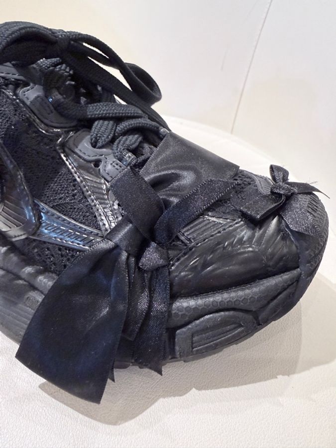 Balenciaga✨蕾絲蝴蝶結Y2K厚底鞋半拖鞋 #39-19
