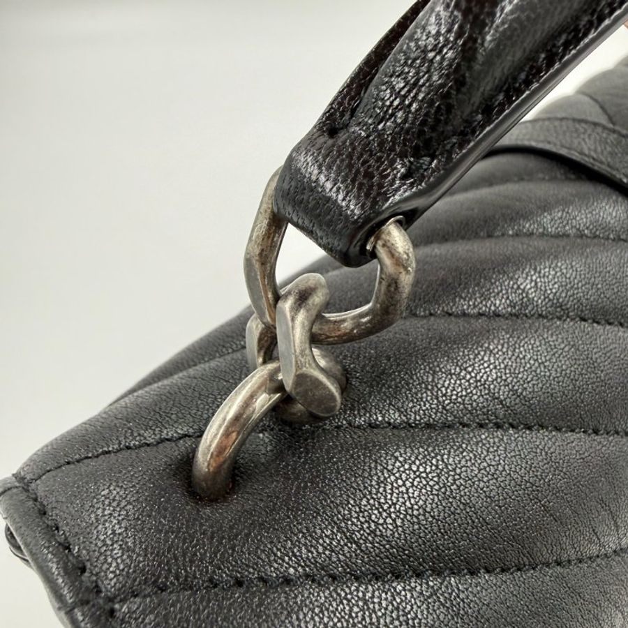 YSL-黑羊皮College手把學院包600279-15