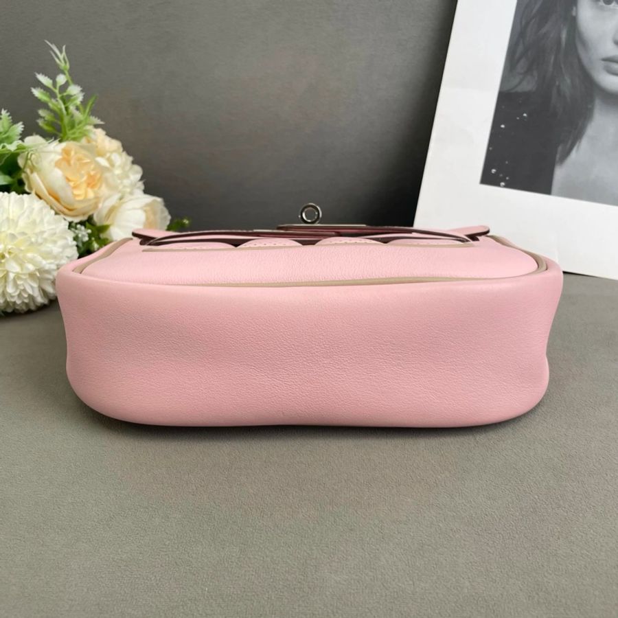 Hermes • Berline 20 3Q櫻花粉銀釦 Swift皮-6