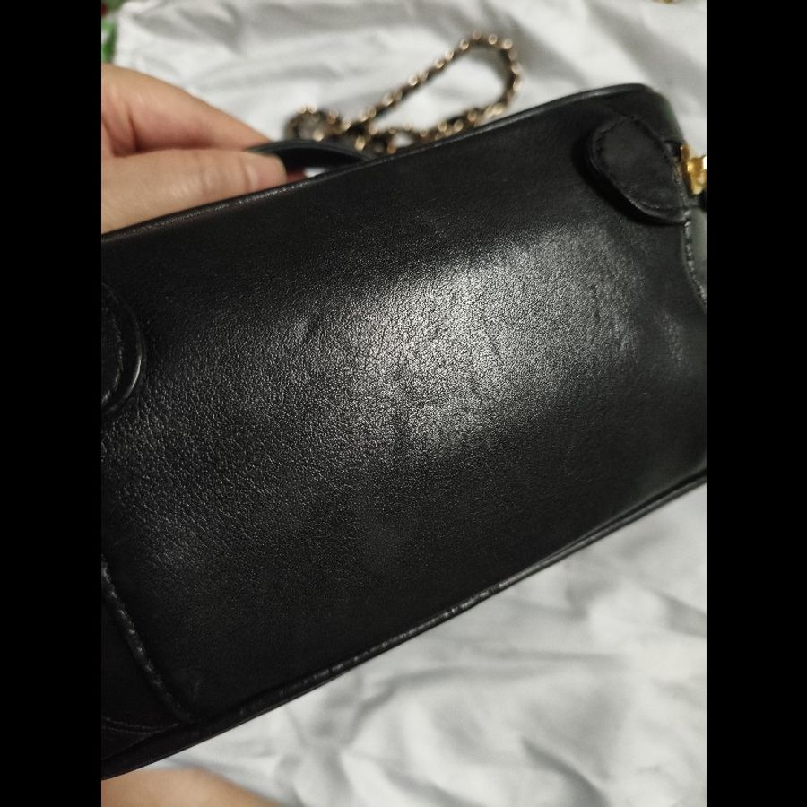 CHANEL 黑色 化妝包 老香 vintage-22