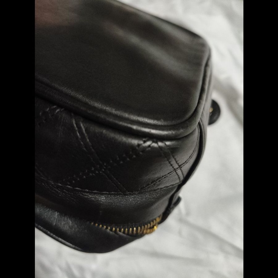 CHANEL 黑色 化妝包 老香 vintage-25