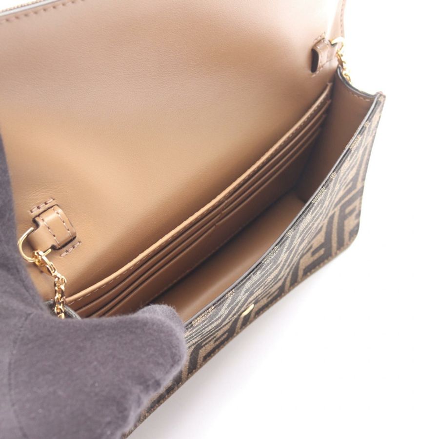 FENDI Baguette Zucca 2WAY 肩背包 8M0498A98PF0A6E 帆布皮革棕色 全新 女士-2