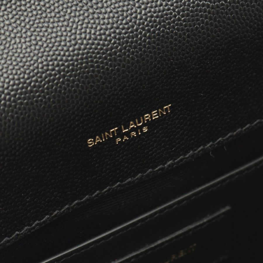 SAINT LAURENT PARIS KATE 小號單肩包 469390BOW0J1000 皮革 黑色 全新 女士-3