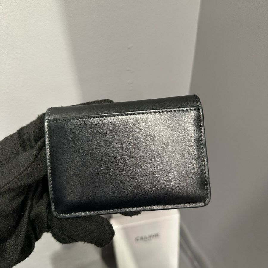 Celine Triomphe 凱旋門金扣 翻蓋卡包零錢包|Classic Trend CT精品|台北東區實體-3